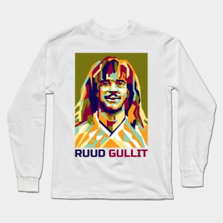 Abstract Ruud Gullit In WPAP Long Sleeve T-Shirt